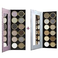 12 Color All Matte Neutral Eyeshadow Palette,Nude Smoky Eye Makeup, Natural Highly Pigmented Matte and Shimmer Eye Shadow for Mature Skin, Long Lasting Powder,Talc Free,Hypoallergenic,Vegan