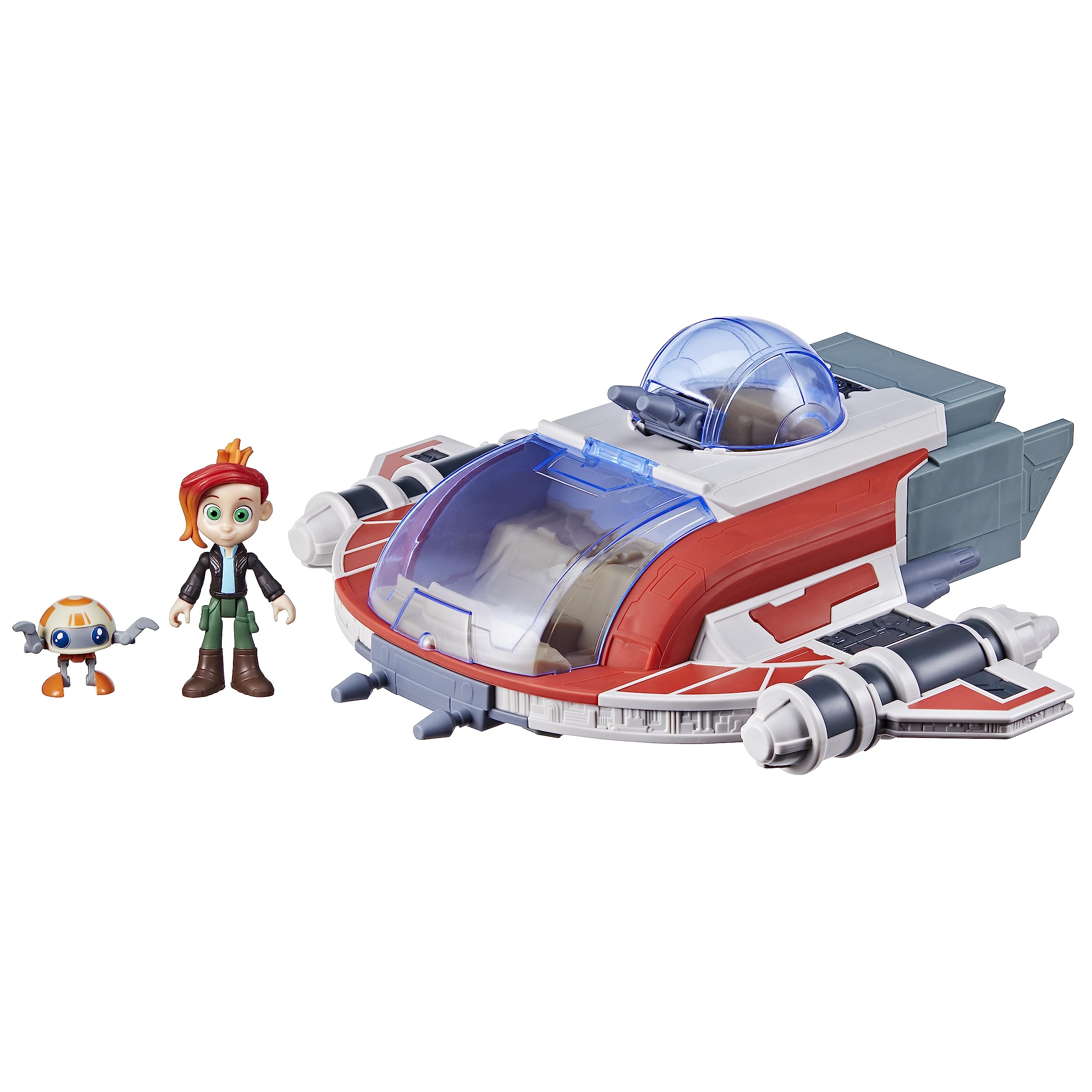 STAR WARS The Crimson Firehawk, 17-Inch Ship with 2 Action Figures, Toys, Preschool Toys for 3 Year Old Boys & Girls