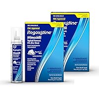 Regoxidine Men's 5% Minoxidil Foam (6 Month Supply) Helps Restore Vertex Hair Loss and Supports Hair Regrowth for Thinning Hair with Unscented Topical Aerosol Treatment