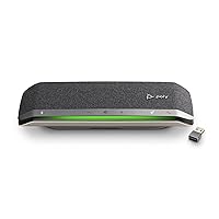 Poly Sync 40+ Smart Speakerphone (Plantronics) - Flexible Workspaces - Connect to PC/Mac via BT700 Adapter and Smartphones via Bluetooth - Works with Teams, Zoom – Amazon Exclusive