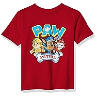 Paw Patrol Boys' Rubble, Chase, Marshall Short Sleeve T-Shirt