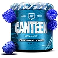 REDCON1 Canteen Hydration + Electrolytes, Blue Freeze - Electrolyte Drink Powder with B Vitamins + Minerals for Recovery - Coconut Water Powder & Hyaluronic Acid for Hydration (30 Servings)