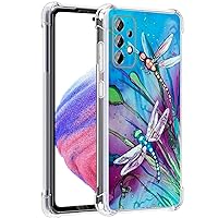 Galaxy A53 5G Case, Cute Dragonfly Drop Protection Shockproof Case TPU Full Body Protective Scratch-Resistant Cover for Samsung Galaxy A53 5G