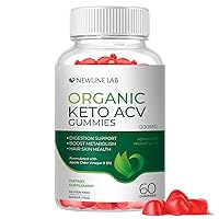 Organic Keto ACV Gummies for Advanced Weight Loss Fat Burn - Sugar Gluten Free Apple Cider Vinegar Diet Supplement Women Men - B12 Vegan & Non-GMO - Support Digestion Metabolism Hair Skin (1200mg)