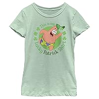 Fifth Sun Spongebob Squarepants Lucky Patrick Girls Short Sleeve Tee Shirt