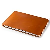 Leather Laptop Sleeve compatible with MacBook Air Retina 2020, MacBook Air M1 2020 & M2 2022, MacBook Pro 13 inch M1 and M2, Macbook 13/14/15/16/16.2 inch (15 inch, Light Tobacco)