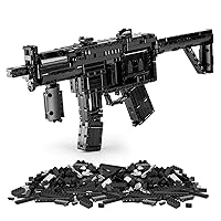 Automatic Building Blocks Playset for MOC, DIY Assembling Building Toys Set with Motor, Splicing Technology Brick Gun Model Kit for Military Fans and Collectible (783 Pcs)