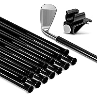 Golf Bag Tubes 14 Pcs, Golf Club Tubes for Golf Bag, Black Plastic Protector Sleeve Inserts, Dividers, Organizer, Accessory for Travel Complete with Golf Putter Clip