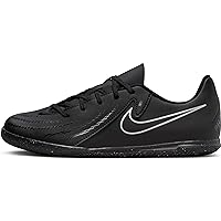 Nike Jr. Phantom GX 2 Club Little/Big Kids' IC Soccer Shoes (FJ2606-001, Black/Black)