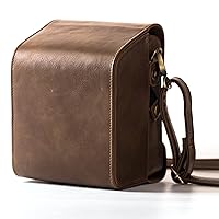 Vintage Camera Bag for Polaroid Onestep+/ Now+ Polaroid Originals Onestep 2 VF/Now I-Type IBluetooth Connected Instant Film Camera (Brown Case)