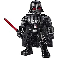 Star Wars Galactic Heroes Mega Mighties Darth Vader 10' Action Figure with Lightsaber Accessory, Toys for Kids Ages 3 & Up