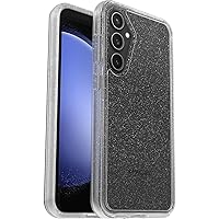 OtterBox Galaxy S23 FE Symmetry Series Clear Case - STARDUST (Clear/Glitter), Ultra-Sleek, Wireless Charging Compatible, Raised Edges Protect Camera & Screen