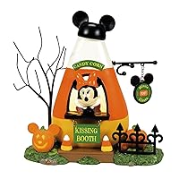 Department 56 Disney Village Halloween Minnie Mouse Candy Corn Kissing Booth Lit Building, 5.24 Inch, Multicolor