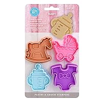 R & M Baby Stamper Cutters 4 Pcs Set, New Born Baby, Item # 0497