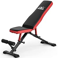 FLYBIRD Workout Bench, Adjustable Weight Bench Foldable Strength Training Bench for Home Gym - Newly Upgraded