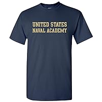 US Naval Academy Midshipmen Basic Block, Team Color T Shirt, College, University