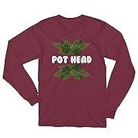 Pot Head Gardeners Plant Lovers Succulent Design Men's Long Sleeve T-Shirt