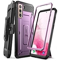 SUPCASE Unicorn Beetle Pro Series Case for Samsung Galaxy S22 5G (2022 Release), Full-Body Dual Layer Rugged Belt-Clip & Kickstand Case Without Built-in Screen Protector (Purple)