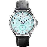 PICONO Bulky Series - Multi Dial Water Resistant Analog Quartz Watch - No. 4004 (Blue)