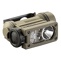 Streamlight 14514 Sidewinder 47-Lumens Compact II Military Model Angle Head Flashlight, Headstrap and Helmet Mount Kit