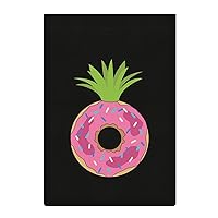 Pineapple Leaves Donut Cupcake Flax Garden Flag Double Sided Yard Flags for Outside Vertical Banner Home Decor