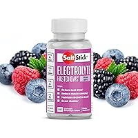 Electrolyte FastChews - 60 Mixed Berry Chewable Electrolyte Tablets - Salt Tablets for Runners, Sports Nutrition, Electrolyte Chews - 60 Count Bottle