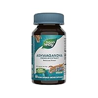 Nature's Way Ashwagandha, Reduces Stress*, Premium Extract, Adaptogenic*, Non-GMO Project Verified, Vegan, 60 Capsules (Packaging May Vary)