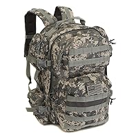 NPUSA Men's Large Expandable Tactical Molle Hydration ReadyBackpack Daypack Bag - ACU Digital Camo