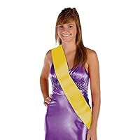 Satin Sash (yellow) Party Accessory (1 count) (1/Pkg)