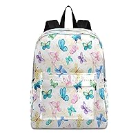 Butterfly Backpack for 1-12 Grade Boy Girl,Butterfly School Backpack Butterfly Toddler Bookbag Teen Backpack