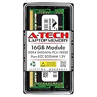 A-Tech 16GB RAM for Lenovo IdeaPad 1 14ADA7, 110-17ACL, 110-17ISK, 3 15ADA6, 3 17ADA6, 320, 320-15IKB, 320S-15ISK, 330S-14IKB, 330S-15ARR, 720S | DDR4 2400MHz PC4-19200 SODIMM Non-ECC Memory Upgrade