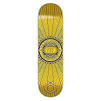 Complete Standard Skateboard Yellow Stripes - Maple Wood - Professional Grade - Fully Assembled Skateboard Decks for Beginner and Advanced with Skate Tool