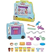 Ice Cream Truck Playset, Pretend Play Toy for Kids 3 Years and Up with 20 Tools, 5 Modeling Compound Colors, Over 250 Possible Combinations