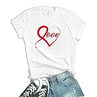 White Women Valentines Shirts - Gifts for Wife from Husband [40021173-EB] | Red Love, M