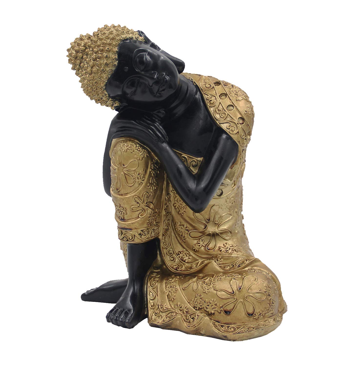 DharmaObjects Napping Buddha Statue Asian Art Decor Cold Cast