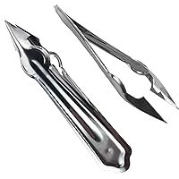Practical Stainless Steel Cutter Pineapple Eye Peeler Kitchen Tools-Peeling Knife Artifact Planing Knife-Stainless Steel(2 pcs)