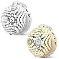 Dreamegg D11MAX White Bundle With D11MAX Khaki - Portable White Noise Sound Machine for Baby Adult, Features Powerful Battery, 21 Soothing Sound for Office & Sleeping, Home, Travel, Baby Registry Gift