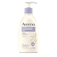 Aveeno Stress Relief Moisturizing Body Lotion with Lavender, Natural Oatmeal and Chamomile & Ylang-Ylang Essential Oils to Calm & Relax, 12 fl. oz (Pack of 3)