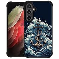 DJSOK Case Compatible with Galaxy S22,Cartoon Anchor Case for Men Boy Girl Women,Slim Soft Silicone Four Corners Shockproof Non-Slip Phone Case for Galaxy S22 6.1 in