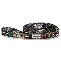 Wolfgang Premium Leash for Small Medium Large Dogs, Made in USA, LosMuertos Print, Large (1 Inch x 6 Feet)