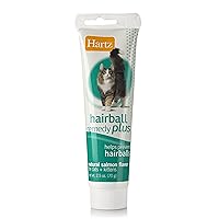 Hartz Hairball Remedy Plus Salmon Flavored Paste for Cats and Kittens, 2.5 Ounce