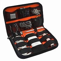 Geekria Electronic Organizers Case for Accessories, Cable, Charger, Charging Cords, Various USB, and Parts, Portable Travel Case, Protective Storage Carrying Bag (Black)
