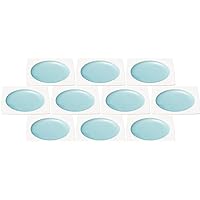 Set of 10 Blue Bullet Rounded Corner Plate Large [6.9 x 6.9 x 0.8 inches (17.5 x 17.5 x 2.2 cm), 5.5 fl oz (140 cc)] | Square Plates