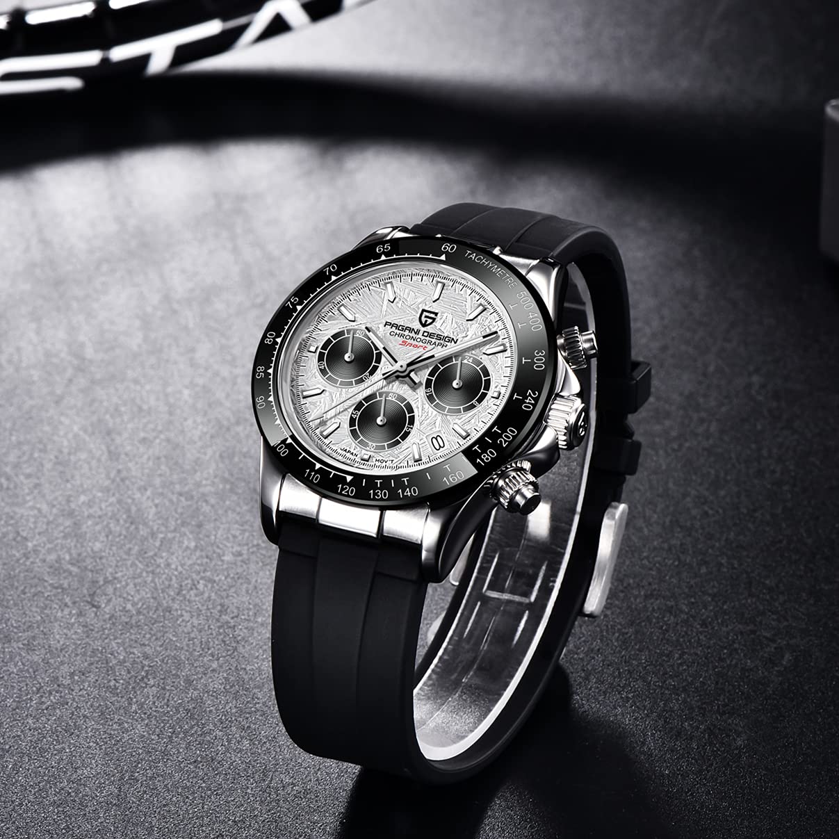 BY BENYAR Pagani Design Fashion Luxury Diamond Rainbow Automatic Men Mechanical Wristwatches Chronograph Military Skeleton 40mm Watches Gifts for Men