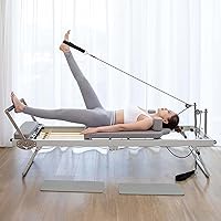 Multifunctional Pilates Reformer, Adjustable Intensity Pilates Machine, Foldable Pilates Core Bed, Yoga Exercise Fitness Professional Equipment
