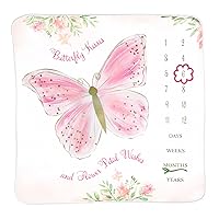 Lillian Rose Butterfly Baby Milestone Blanket Frames, Pink