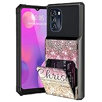 for Motorola Moto G 5G 2022 Wallet Case 5-Card Holder Flip Cover I can do All Things Through Christ Design,Dual Layer Armor ID Credit Card Slot Phone Case Wallet for Motorola Moto G 5G 2022