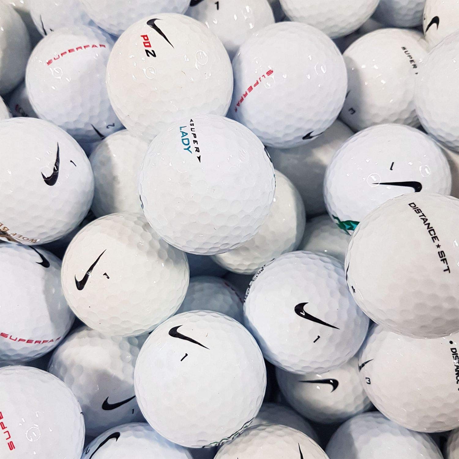 Nike Mix AAAA Golf Balls, 50 Balls