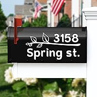 Custom Mailbox Letter Decals - Personalized Mailbox Adress Number Decal - Customized Numbers and Letters Stickers for House - Reflective Vinyl Sticker for Mailboxes Outdoor Outside