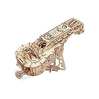 UGears Mechanical Models 3-D Wooden Puzzle - Mechanical Hurdy-Gurdy Musical Instrument